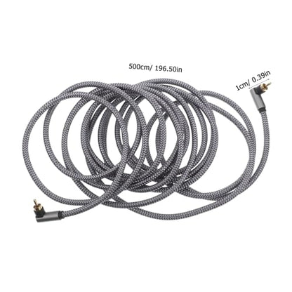 OSALADI High Performance Digital Audio Cable with Dual Shielding and Connectors for Home Theater and Surround