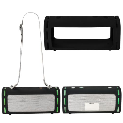 Silicone Case for Sony ULT Field 5 Speaker, Shockproof Cover | Precision fit for Sony ULT Field 5 speaker, shockproof silicone sleeve, non-slip grip, easy-clean, lightweight. - color: Black
