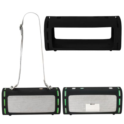 Silicone Case for Sony ULT Field 5 Speaker, Shockproof Cover | Precision fit for Sony ULT Field 5 speaker, shockproof silicone sleeve, non-slip grip, easy-clean, lightweight. - color: Black