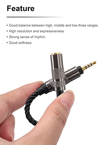 okcsc Headphone Adapter 2.5mm Male to 3.5mm Adapter for 3.5mm Cable Connected to Balanced 2.5mm Player Device High Stereo Audio Converter OFC Cable with Gold-Plated Plug 6 inch Length Extension Cord - size: 2.5mm Male to 3.5mm
