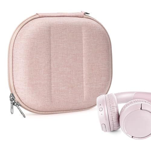 Geekria NOVA On-Ear Headphones Case Compatible with JBL Tune 510BT/660NC/560BT/500BT, Jr 310BT, Replacement Hard Shell Travel Bag with Cable Storage (Pink) - color: Pink