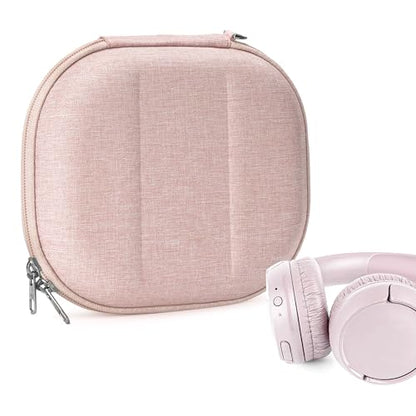 Geekria NOVA On-Ear Headphones Case Compatible with JBL Tune 510BT/660NC/560BT/500BT, Jr 310BT, Replacement Hard Shell Travel Bag with Cable Storage (Pink) - color: Pink
