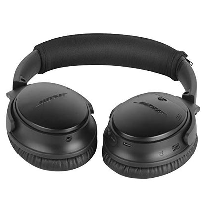 QC25 QC35 Headband Cover, JARMOR Replacement Head Band Protector with Zipper [ Easy Installation ] for Bose QuietComfort 25, QuietComfort 35 Headphones (Black)