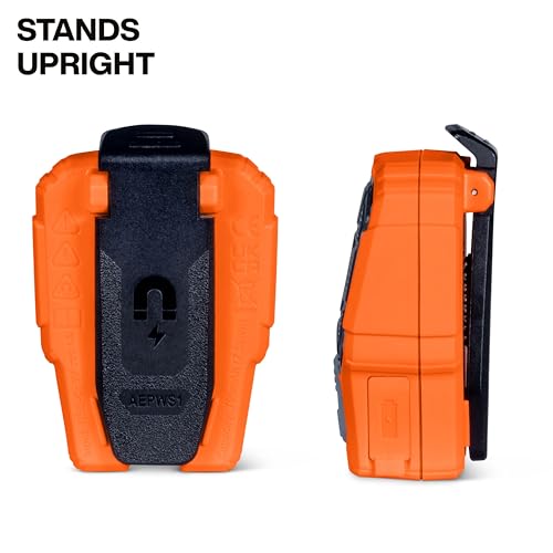KLEIN TOOLS AEPWS1 Wearable Bluetooth Speaker, Built-in Mic for Hands-Free Music and Calls, Portable, Waterproof IP67, Magnetic and Clip-On Jobsite Mini Speaker