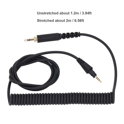 Fabater Coiled Audio Cable, 3.5mm Male to Male Headphone Cable, Extension Wire Auxiliary Stereo Aux Cord for DJHDJCUE1, HDJCUE1BT, HDJX5, HDJX7, HDJS7 Wireless Headphones