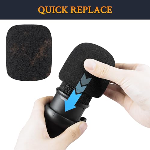 SOULWIT 2Pcs Pop Filter for HyperX SoloCast - Black