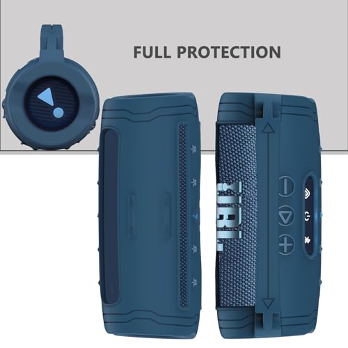 Silicone Cover Case for JBL Flip 7 Portable Bluetooth Speaker - color: Blue