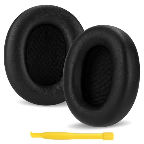 Linkidea Replacement Ear Pads for Skullcandy Crusher ANC 2 Headphones, Cushions, Covers (Protein Leather/Black)