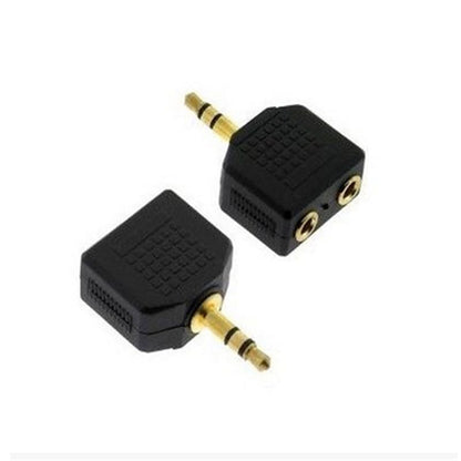 3.5mm Headphone Y Splitter, 1 Male to 2 Female Audio Jacks, Ideal for All Media Players & Audio Devices with 3.5 mm Port (2 Pack)