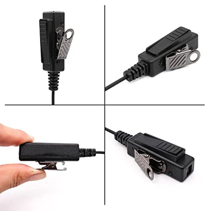 Acoustic Tube Earpiece Compatible for Motorola XPR3300e XPR3500e XPR3300 XPR3500 XPR3000 XPR3000e DP2400 DP2600 DEP550 MTP3250 XIR P6600 XiR P6620 Radio Headset PTT Mic (1 Pack)