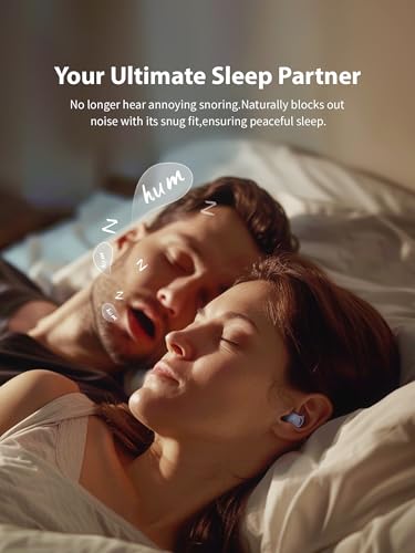 Sleep Headphones, Invisible Sleep Earbuds for Side Sleepers (Purple) | Small Noise Blocking Sleep Earphones, Bluetooth 5.3 Tiny Hidden Earbuds for Work,Sleeping - color: Purple