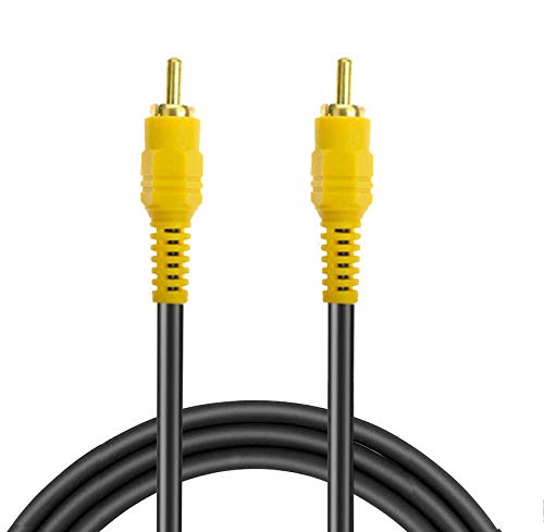 Digital Audio Coaxial Cable,RCA Male to Male Single Plug Cable,Video/Audio Extension Coaxial Cord for Subwoofer Rear View Parking Camera (10M) - size: 10M