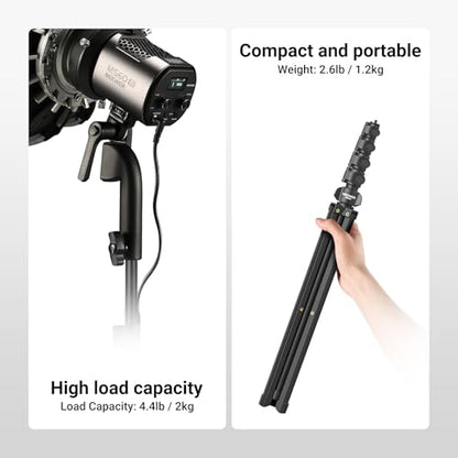 NEEWER Mic Stand Floor, Microphone Tripod with Boom Arm, Heavy Duty Adjustable Stand & Arm with 2 Mic Holder Clamps, 3 Cable Clips, Bag, 3/8" to 5/8" Adapter for Singing Podcast Recording, MS046 - style: MS046