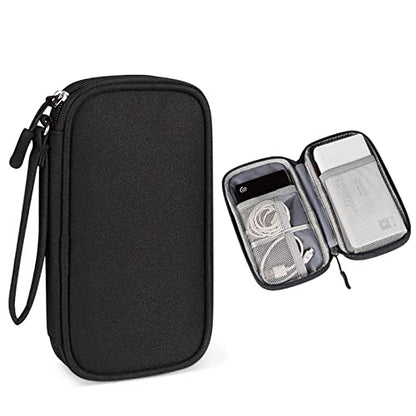 Digital Data Cable Storage Bag Waterproof U Disk Hard Drive Headset Multi-Function Storage Bag - color: Gray