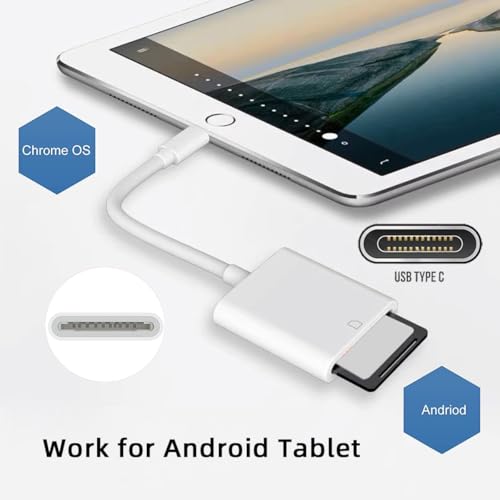 CY USB 2.0 Type C USB-C to Standard SD SDXC SDHC Card Reader Adapter Compatible with MAC Laptop Tablet Phone - style: SD