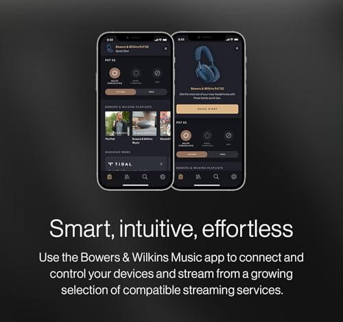 Bowers & Wilkins Px7 S2e Over-Ear Headphones, Bluetooth Headphones Over Ear with Enhanced Noise Cancellation, Transparency Mode, Crystal-Clear Calls, 30-Hour Battery Life, Cloud Grey - color: Cloud Grey