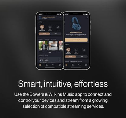 Bowers & Wilkins Px7 S2e Over-Ear Headphones, Bluetooth Headphones Over Ear with Enhanced Noise Cancellation, Transparency Mode, Crystal-Clear Calls, 30-Hour Battery Life, Cloud Grey - color: Cloud Grey