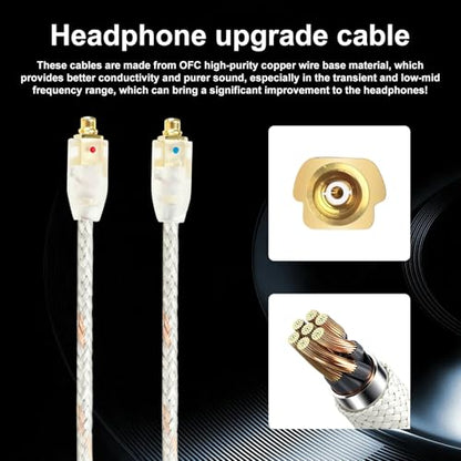 Replacement Detachable Earphone Cable Compatible with Shure SE215 SE315 SE425 SE535 SE846 64 Inch