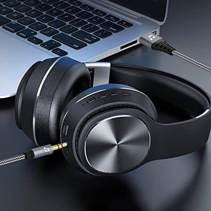 6FT USB to 3.5mm Audio Jack Adapter，USB 2.0 to 3.5mm AUX Stereo Audio Cord，Compatibility with Laptop, Speaker, Support Windows，Not Applicable to Charging and MP3, Truck, TV USB Ports