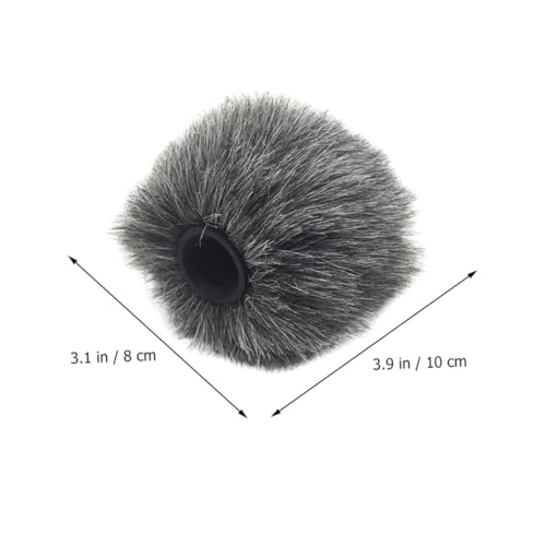 VANZACK Microphone Windscreen Cover Windproof Furry for Camera Microphones Enhanced Sound Reception Durable Protection for Outdoor Use Compatible with Various Models