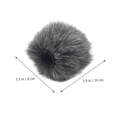 VANZACK Microphone Windscreen Cover Windproof Furry for Camera Microphones Enhanced Sound Reception Durable Protection for Outdoor Use Compatible with Various Models