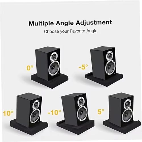 Studio Monitor Isolation Pads, 4 Inch Speaker Acoustic Foam High-Density Adjustable Angled Sound Isolation Pads Musical Instruments..