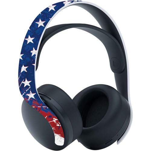 PlayVital Full Set Skin Decal for ps5 Console Digital Edition, Sticker Vinyl Decal Cover for ps5 Controller & Charging Station & Headset & Media Remote - Impression US Flag - color: Impression US Flag