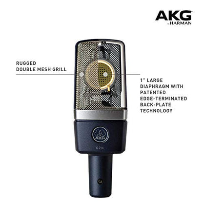 C214 Microphone Large Diaphragm Condenser Mic (Renewed)