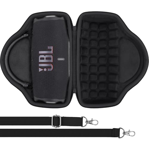 Aenllosi Hard Case for JBL Charge 6 Speaker, Black | EVA case construction, Water-resistant design, Dust-resistant design, Protective case only - color: Black