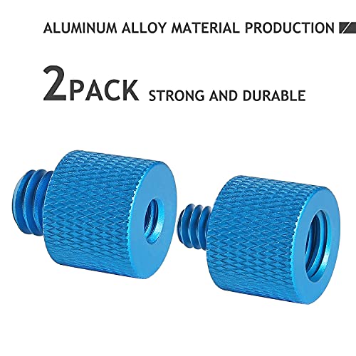 1/4 to 3/8 & 3/8 to 1/4 Camera Screw Tripod Adapter | Male to Female Screw for Camera, Mount, Monitor - color: Blue