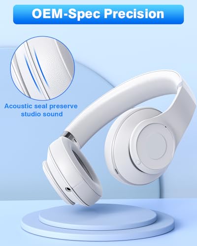 FEYCH Replacement Ear Pads for Beats Studio 3 & Studio 2 Wireless/Wired, Extra Thick Earpads with Pro-Grade Protein Leather and Noise Isolation Memory Foam, Fits Model B0500/B0501/A1914 (White) - color: White