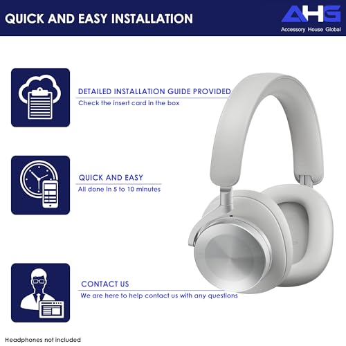 AHG Accessory House Global Upgraded Replacement Beoplay h95 Ear Pads Cushions Compatible with Bang & Olufsen Beoplay H95 Headphones (Gray). Sheepskin Leather/High-Density Foam/Strong Magnet - color: Gray