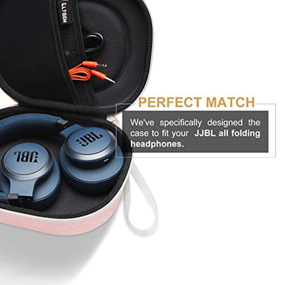 Case for JBL Tune 770NC/510BT/720BT/520BT/670NC/520C Headphones Pink | Hard Carrying Travel Case for JBL Live 770NC/670NC/680NC/780NC Headphones - color: 8.Pink ouside + Black inside