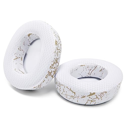 WC Freeze Nova Pro Wireless - Earpads for Arctis Nova Pro Wireless & More | Made by Wicked Cushions | Also fits SteelSeries Nova Elite & Nova Pro Omni(Doesn't Fit Other Models) | Gold Marble - color: Gold Marble