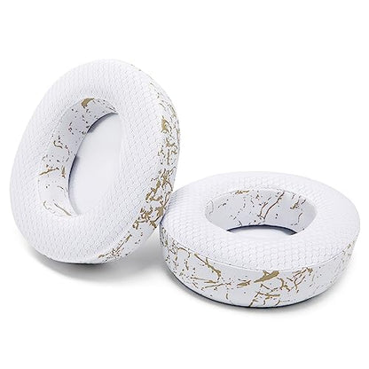 WC Freeze Nova Pro Wireless - Earpads for Arctis Nova Pro Wireless & More | Made by Wicked Cushions | Also fits SteelSeries Nova Elite & Nova Pro Omni(Doesn't Fit Other Models) | Gold Marble - color: Gold Marble