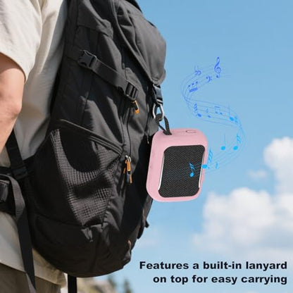 Anti-Collision Silicone Cover Waterproof Soft Anti-Drop Protective Case Anti-Scratch Shell for GO5 Portable Bluetooth Speaker Shockproof Protective Sleeve - color: Pink