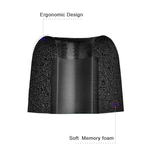 Klowcok Replacement Foam IEM Eartips for KZ ZS10 Pro X ZSN, Medium - size: Medium