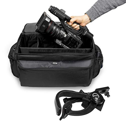 Ultimaxx’s Extra Large, Water-Resistant Professional Gadget Bag Compatible with Camcorders and Accessories for Sony NEX-FS-100, FS-100U, FS-700, FS700UK, FS700R, EA50UH Camcorders, and More