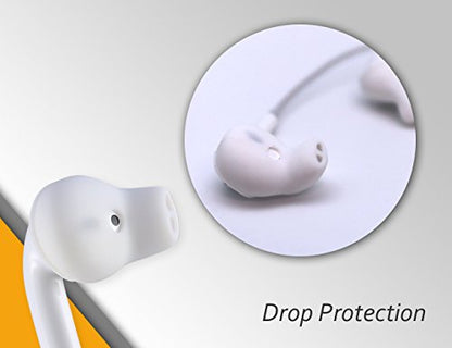ACOUS Design Purest Earbuds Covers Anti-Slip Sport Tips Covers Compatible with Apple AirPods1&2 and EarPods (Strong Lemon) - color: Strong Lemon