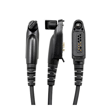 Arrowmax AHDH1000-M3 Over Head Headset Boom Mic Compatible with Rocky Talkie Expedition Radio Motorola M5 Plug GP328 Plus PRO5150 Elite