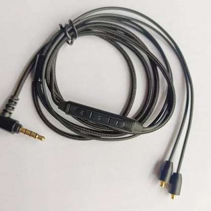 Earphone Replacement Cable,MMCX Connector Compatible for Shure SE846 SE535 SE215 SE315 SE425 UE900s LZ A4 A5 TIN T2 PRO T3 Plus W30 W40 4.2ft(3.5mm w/mic)
