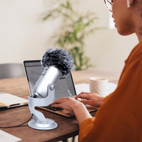 YOUSHARES 2PCS Blue Yeti Pop Filter for Blue Yeti Microphone, Yeti Foam Windscreen with Dead Cat Blue Yeti Mic Cover for Yeti Mic and Blue Yeti Pro USB Microphone