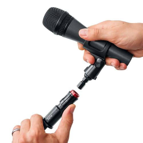 Gator Frameworks Mic Clip Quick Release Stand Adapters (GFW-MIC-QRTOP) | Quickly Attach and Detach for On-the-Fly Adjustments, 5/8" US threading, Fits most Mic Clips and Boom Arms - style: Quick Release - Single