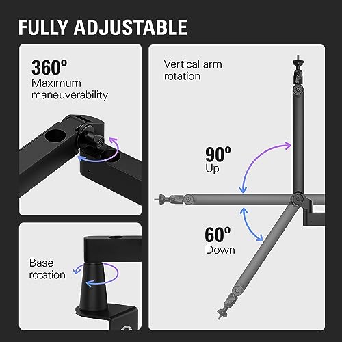Elgato Wave Mic Arm Low Profile Microphone Boom Arm - style: Low Profile