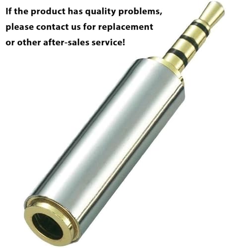 Adhiper 2.5mm to 3.5mm Adapter 3 Ring Jack Converter, 2Pcs | 2.5mm Male to 3.5mm Female Adapter, Gold Plated Jack Full Metal Connector for Headphone Earphone Headset Stereo or Mono