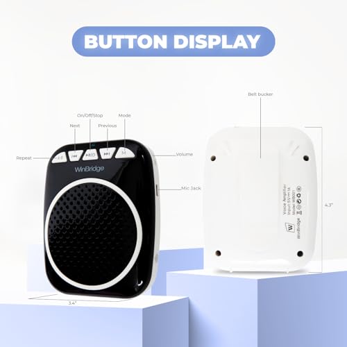 WinBridge Voice Amplifier with Wired Headset Microphone for Teachers WB001