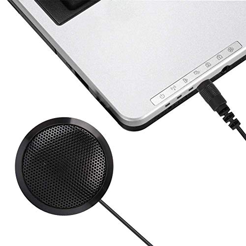 USB Conference Microphone,3.5mm Plug and Play Computer Mic for Desktop Computer and Laptop,360° Omnidirectional Mic for Meeting, Skype, Recording, Chatting, Gaming