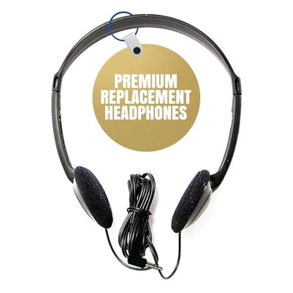 SuperEar Replacement Headphones - Hearing Amplifier, Lightweight & Portable
