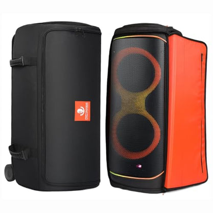 Speaker Case Carry Bag Compatible with JBL PartyBox 720 Portable Speaker, Outdoor Travel Carrying Case Tote Bag Storage Pockets for Charging Cable and Accessories