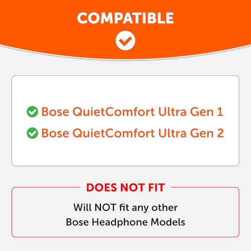 WC PadZ QC Ultra - Earpads for Bose QuietComfort Ultra Gen 1 & 2 | Made by Wicked Cushions | Enhanced Comfort, Thickness & Durability | Black - color: Black